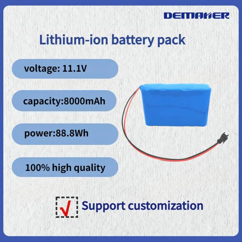 

18650 3S4P 11.1V 8Ah Top Manufacturing Process Lithium ion Battery Pack Accept Arbitrary Customization