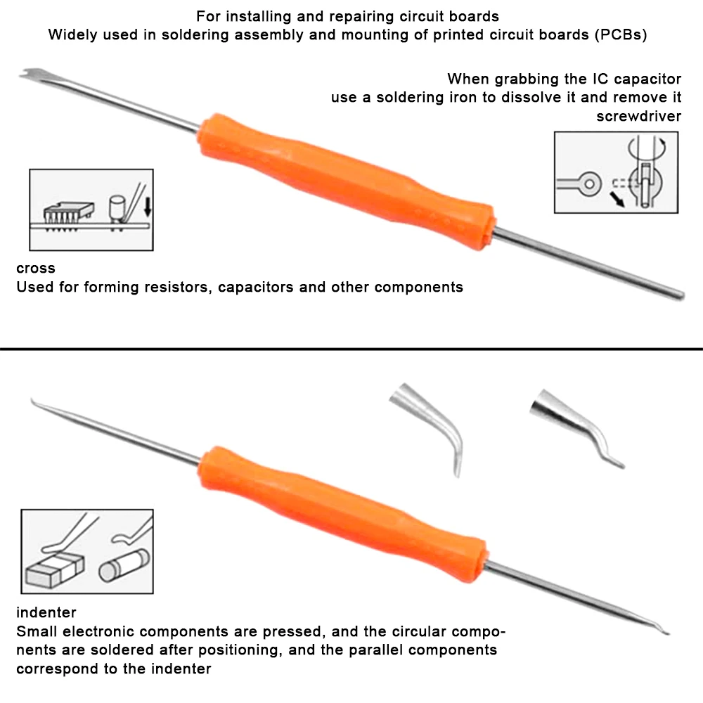6Pcs Set Desoldering Hand Tool Aid Tool Kit Soldering Aid Assist Tools PCB Cleaning Kit Repair Tool Electronic Heat Assist Set