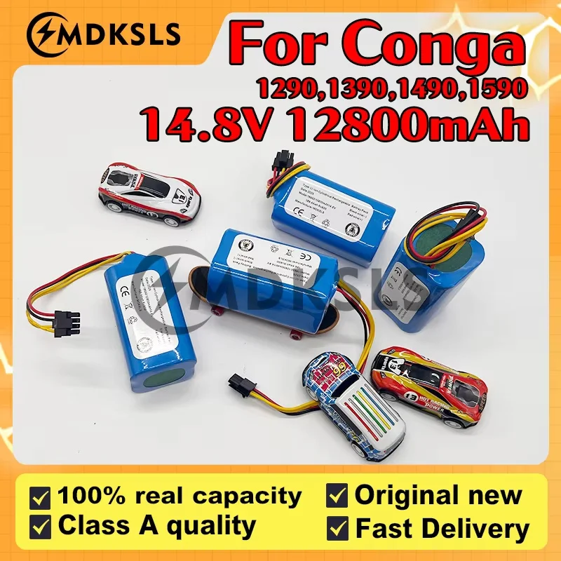 

14.4V 12800mAh 9800mAh Lithium-ion Battery For Cecotec Conga 1290 1390 1490 1590 Robot Vacuum Cleaner Battery Gutrend Echo 520