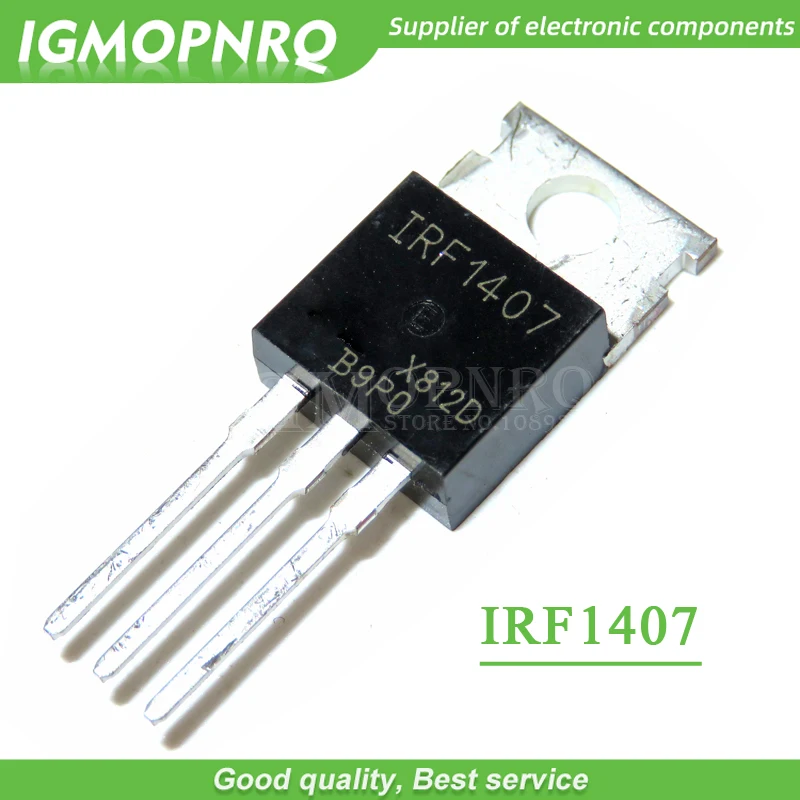 10 teile/los irf1407 to220 mos großer aktueller Felde ffekt transistor neues Original