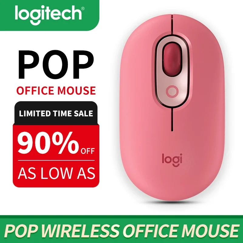 

Logitech M350/350 POP Wireless Silent Mouse Cute Design Lightweight Portable for Boys And Girls Ideal for Home Office Use