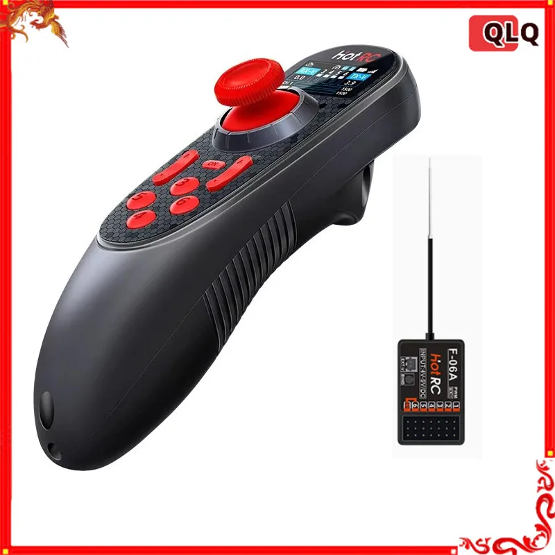 

Hotrc DS650 One Handed Remote Control Color Screen Mesh Network Boat Lawn Mower Six Channel DIY Agricultural Equipment Toy