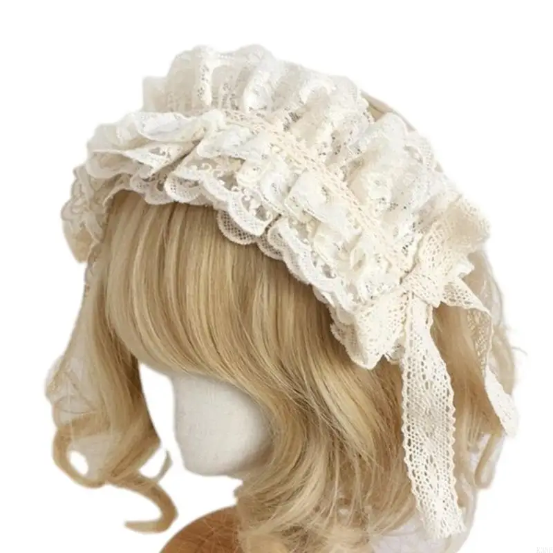 K3NF Ruffle Lace Bowknot Headplay Cosplay Party Comicshow Comicshow Headpieces