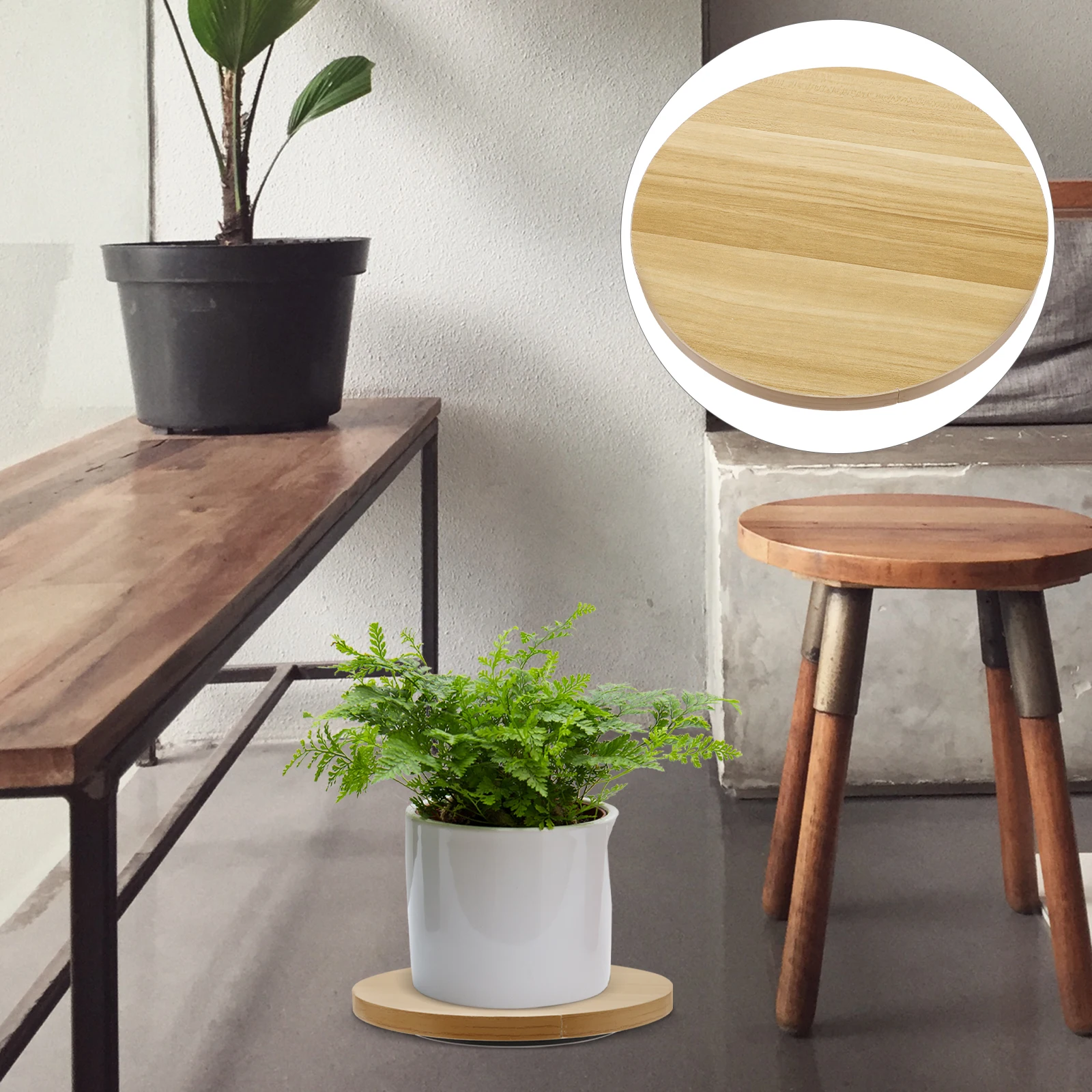 

Rotating Bonsai Trimming Turntable Multi-Functional Floral Shaping Plate Plastic Garden Tool Household Organizer Round Swivel