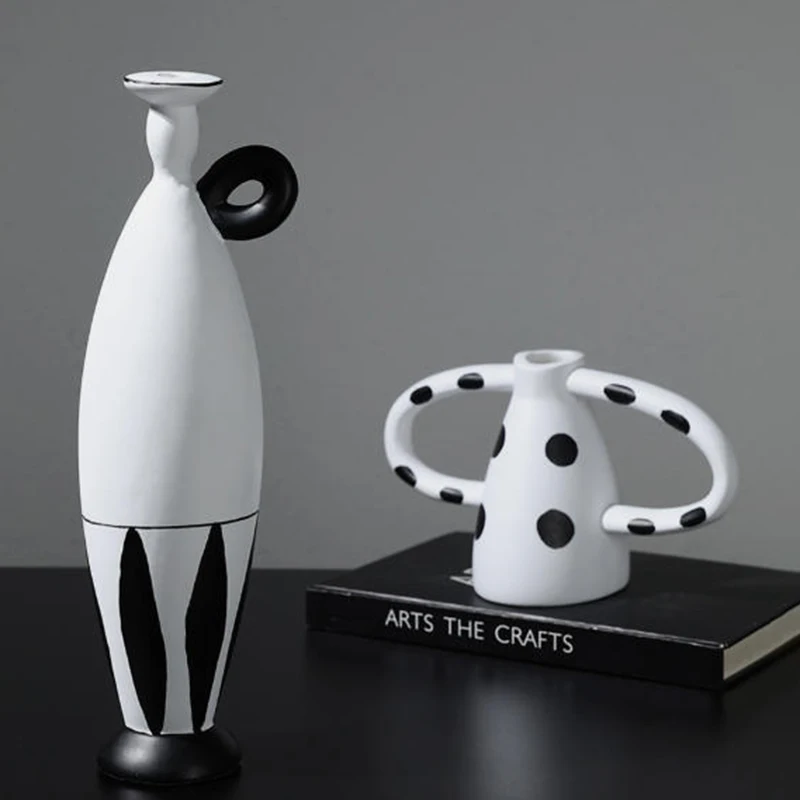 

Dried Flowers Vases Modern Minimalist Design Vase Living Room Coffee Table Vases Entrance Desktop Vase Ornament Decoration