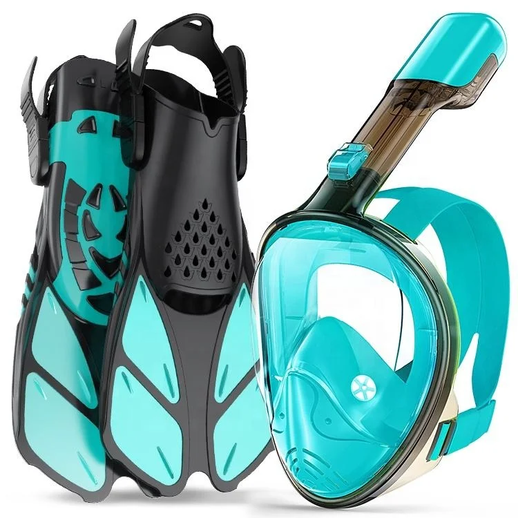 

Silicone Long Blade Diving Fin Panoramic Snorkel Mask Diving Set
