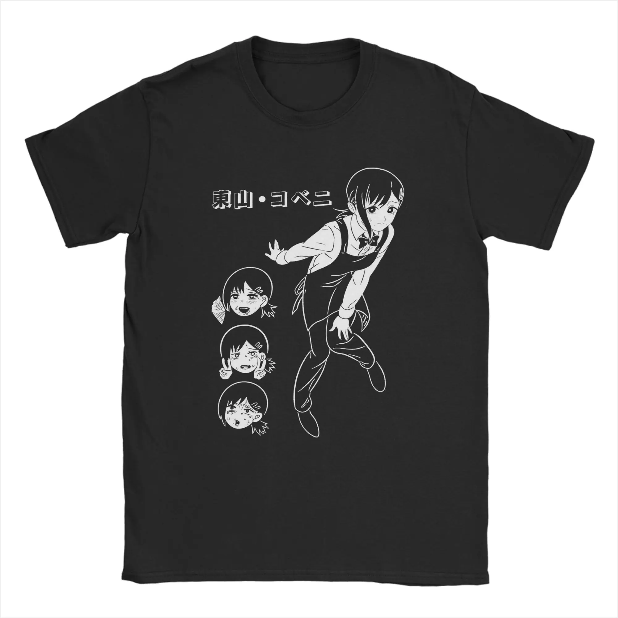 Harajuku T Shirt Anime Chainsaw Man Cotton T Shirts Kobeni Manga Denji Power Reze Tshirt for Men Beach Short Sleeve Tees