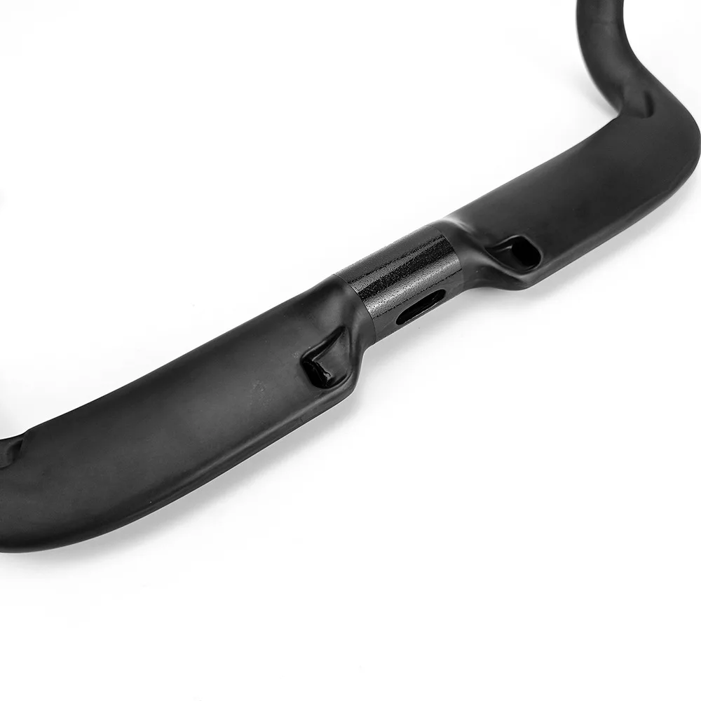 BUCKLOS Rennrad-Lenker Professioneller Vollcarbon-Drop-Lenker 330/350/370/390mm für Fixed Gear und Bahnradfahren – Detail 8