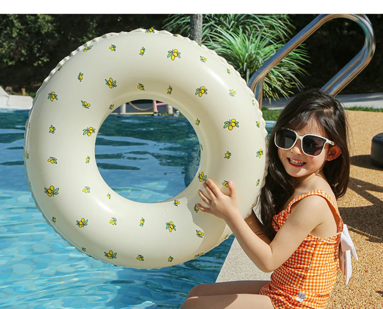 Kinder Schwimmen Kreis Anfänger Erwachsene Verdickte Anti-rollover Schwimmen Ausrüstung Niedlichen Cartoon Baby Schwimmen Kreis