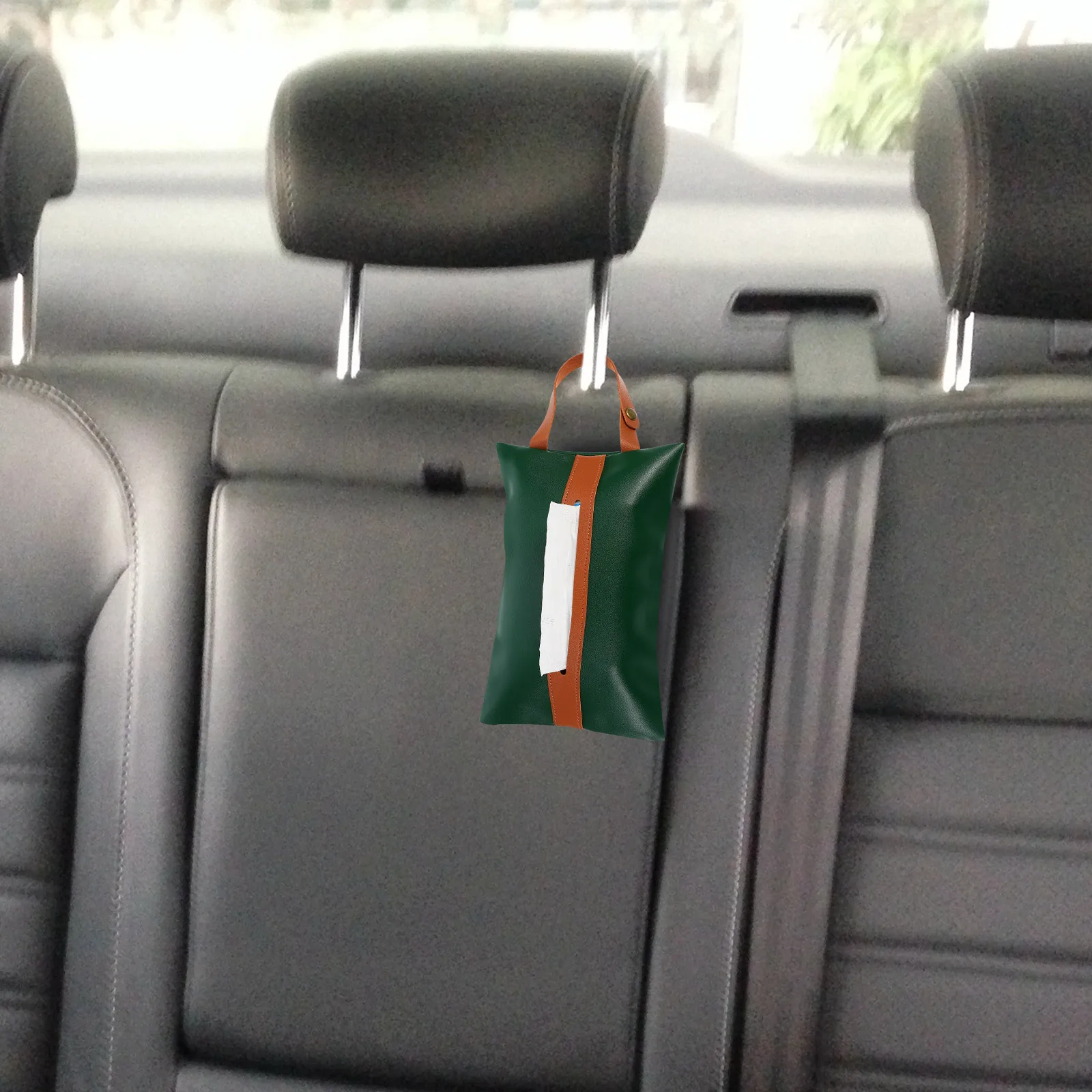 

1pc Outdoor Tissue Bag Nylon Portable Camping Organizer Travel Storage Pouch Hanging Napkin Container U-Shape Handle