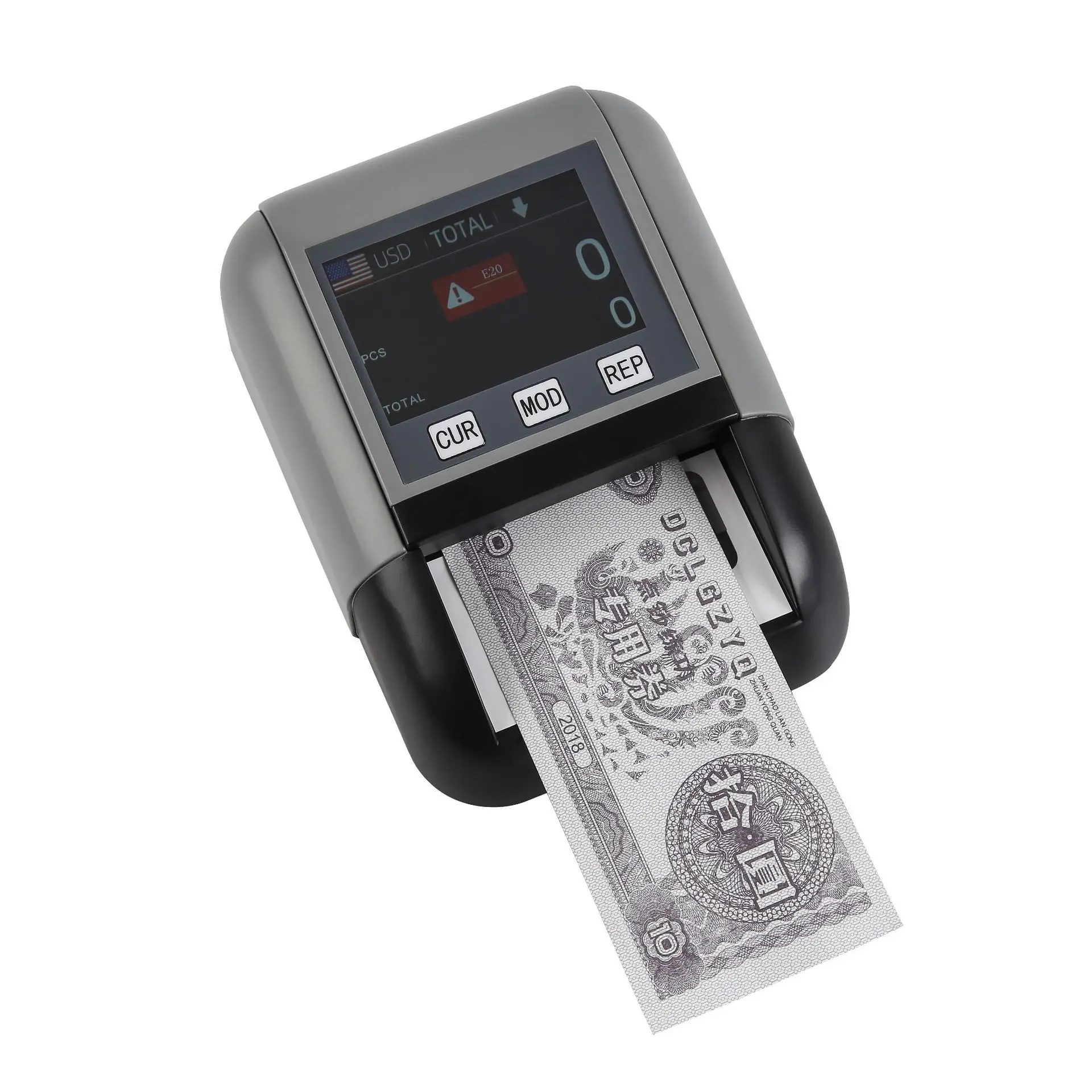 Portable Handheld Small Banknote Detector US Dollar Euro RMB with Rechargeable Lithium Battery Counterfeit Money Detector
