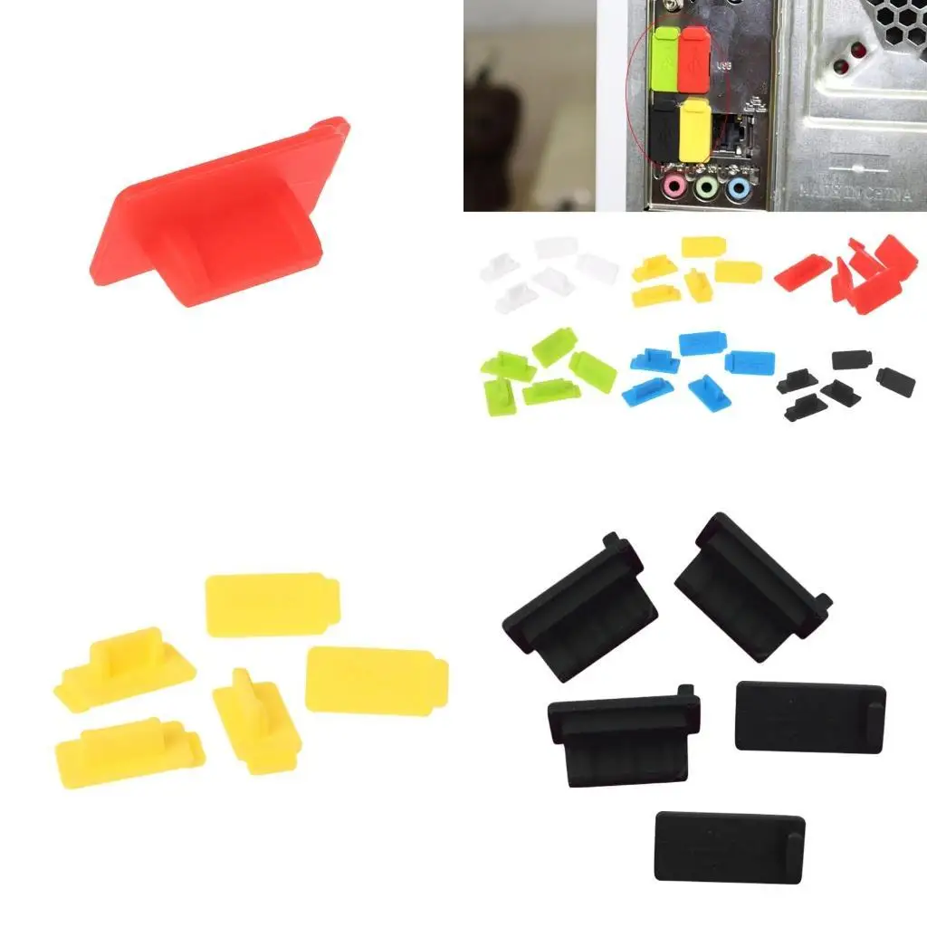 

31BA 5 Pieces Standard USB Dust Plug Protects Devices from Dirt Grime for Tablet PC