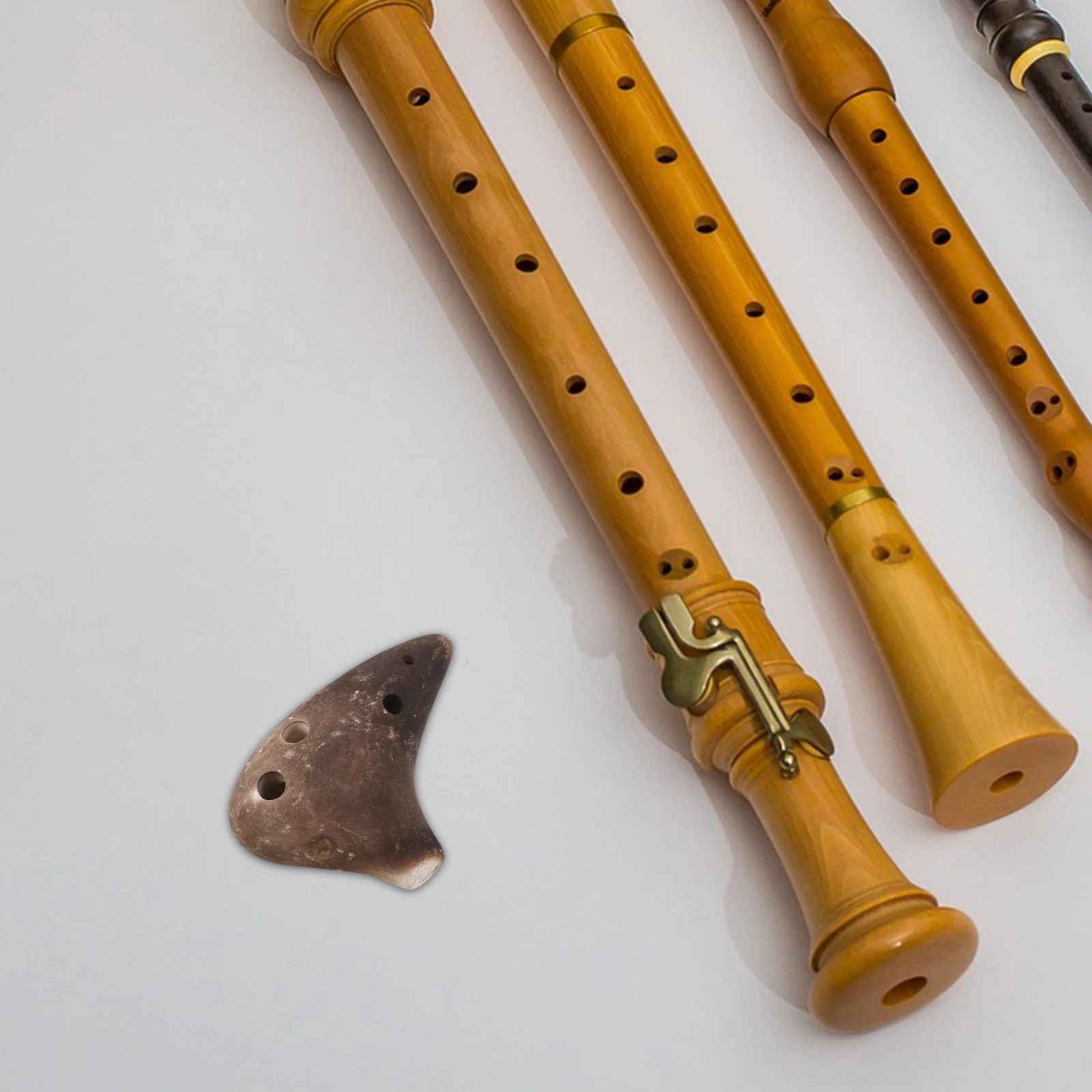 

Mini 6 Hole Ocarina Lightweight Portable Ceramic Musical Instrument High Pitch F Key Travel Outdoor Family Activities