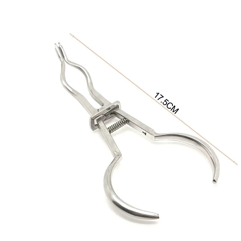 الأسنان المطاط السد المشبك الملقط الفولاذ المقاوم للصدأ ذو طيات لعلاج قناة الجذر اللبية طبيب الأسنان أدوات المهنية