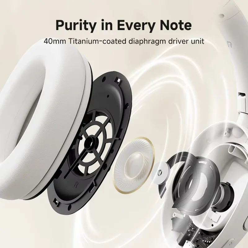 Edifier W800BT SE Over-ear Headset Wireless Bluetooth Headphones Bluetooth 5.4 Gaming Mode 45H Battery Life with Microphone view 4