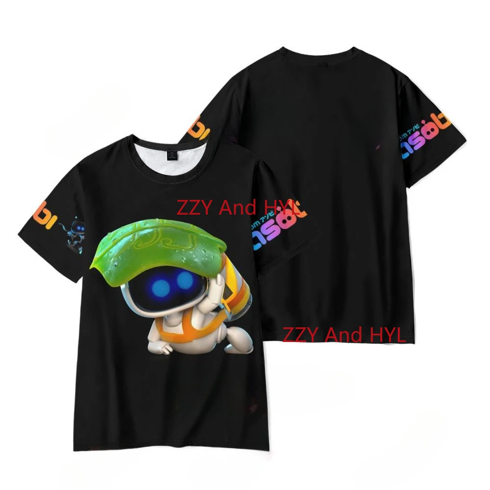 Hot Game ASTRO BOT 3D Print Oversized T Shirt Women Men Boys Girls Kids Summer Crewneck Short Sleeve Funny Tshirt Graphic Tees