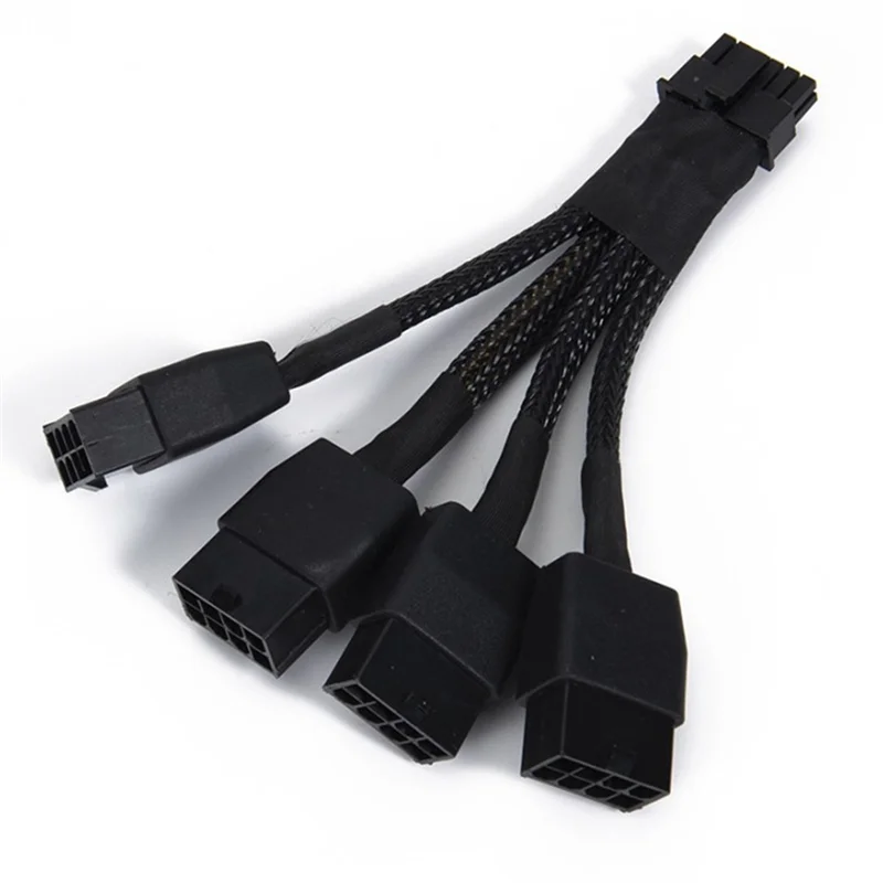 AC57-4X8pin To 16Pin Pin Female Connector PCI-E 5.0 12VHPWR Wire Replacement For RTX4090 RTX4080 18AWG Adapter Cable