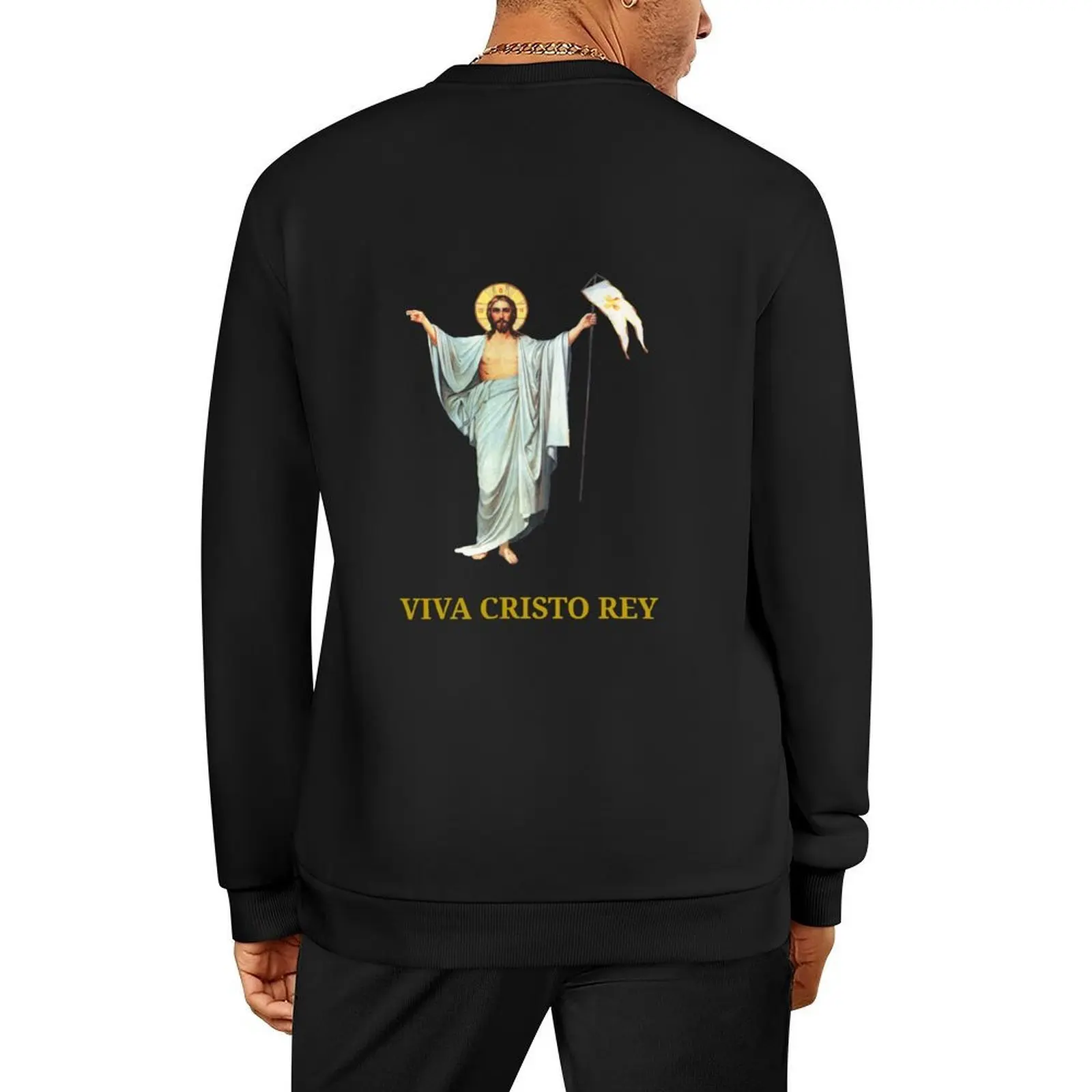 

Viva Cristo Rey - Live Christ King Pullover autumn new products autumn jacket men clothes for men men wear winter man sweatshirt