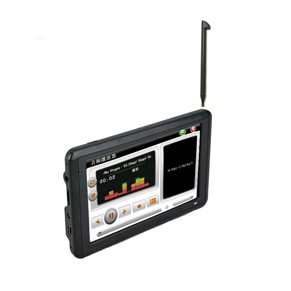 Car GPS Navigation 5 Inch Touch Screen Display 8G Internal Memory External Slot Truck Navigator Multifunction Audio Video