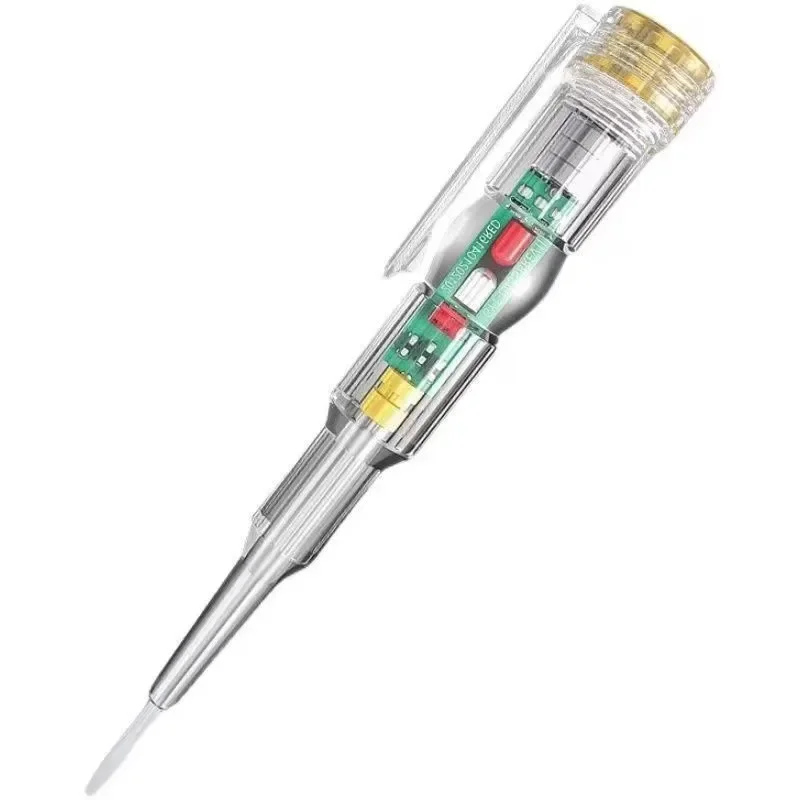 2PCSVoltage Tester Pen Screwdriver Probe light Voltage Tester Detector Electrical Screwdriver Indicator Circuit Testerelectricia