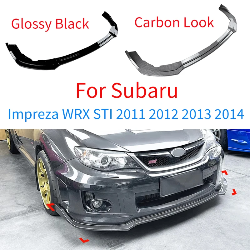 

For Subaru Impreza WRX STI 2011 2012 2013 2014 Car Front Bumper Spoiler Lip Blade Lower Splitter Body Kits Tuning Auto Parts