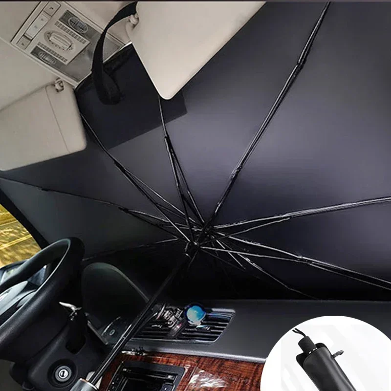 Universal Foldable Car Windshield Sunshade Front Window Sun Protection for SUV Sedan and Van Summer Heat Shield Auto Sun Visor