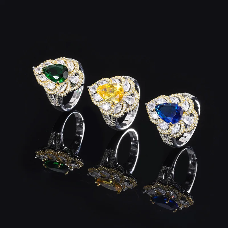 

New Arrival Ring Micro Pave Diamond Adjustable Ring High-end Noblewoman Vintage Court Style Ring
