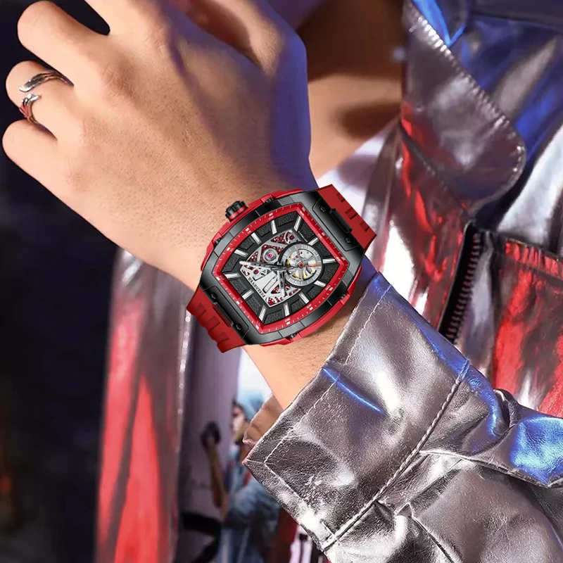 FeelNever Automatic Movement Man Watch Luxury Sapphire Crystal Fashion Diving Mechanical Watches Reloj Hombre Professional Clock