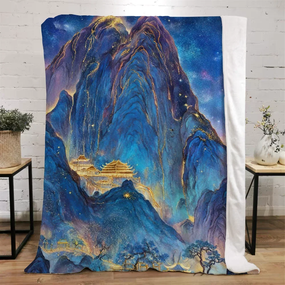 Fairyland Summer Blanket King Size Decorative Blankets for Sofa Beach Towel Luxury Bedding Bed Throw Home and Decoration Knee &