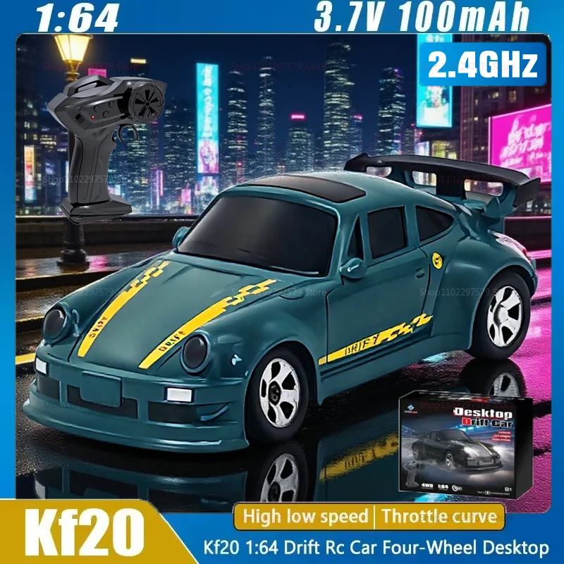 

Горячая игрушка KF20 4WD RC Drift Car 2,4 ГГц Мини-автомобиль с дистанционным управлением в масштабе 1:64 Настольные игрушки Подарки для детей Мальчики Дети Мальчики Подростки