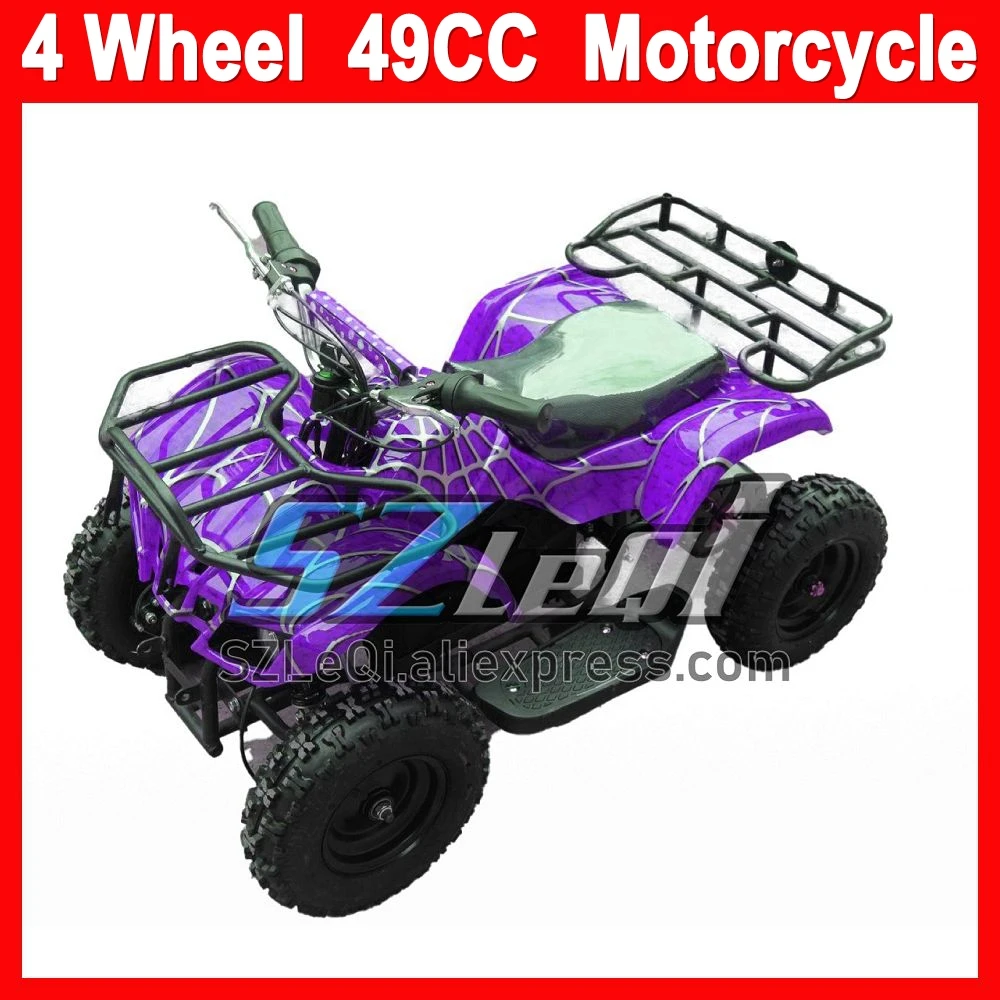 All-terrain Vehicle 49CC Quad MOTO 2 Stroke Single Cylinder Gasoline ATV Motorcycle For Kids Boys Girls Children Birthday Gifts