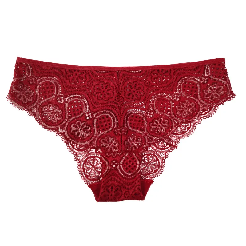 Woman Lace Panty Sexy Weave Panties for Women Floral Briefs Female Underwear Printed Underpants Fashion Sexy Lingerie NK2135