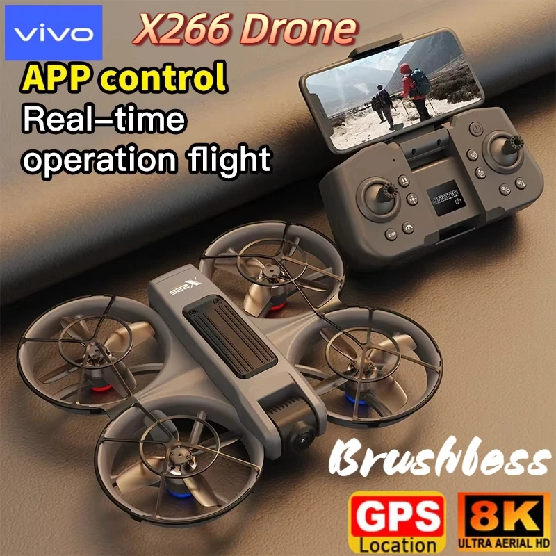 

VIVO X226 VR Drone 8K Aerial HD Dual Camera Intelligent Obastacle Avoidance 5G WIFI Brushless Motor GPS Exclusive VR UAV New