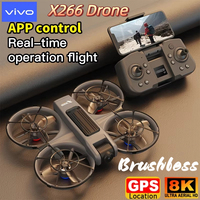 VIVO X226 VR Drone 8K Aerial HD Dual Camera Intelligent Obastacle Avoidance 5G WIFI  Brushless Motor GPS Exclusive VR UAV New