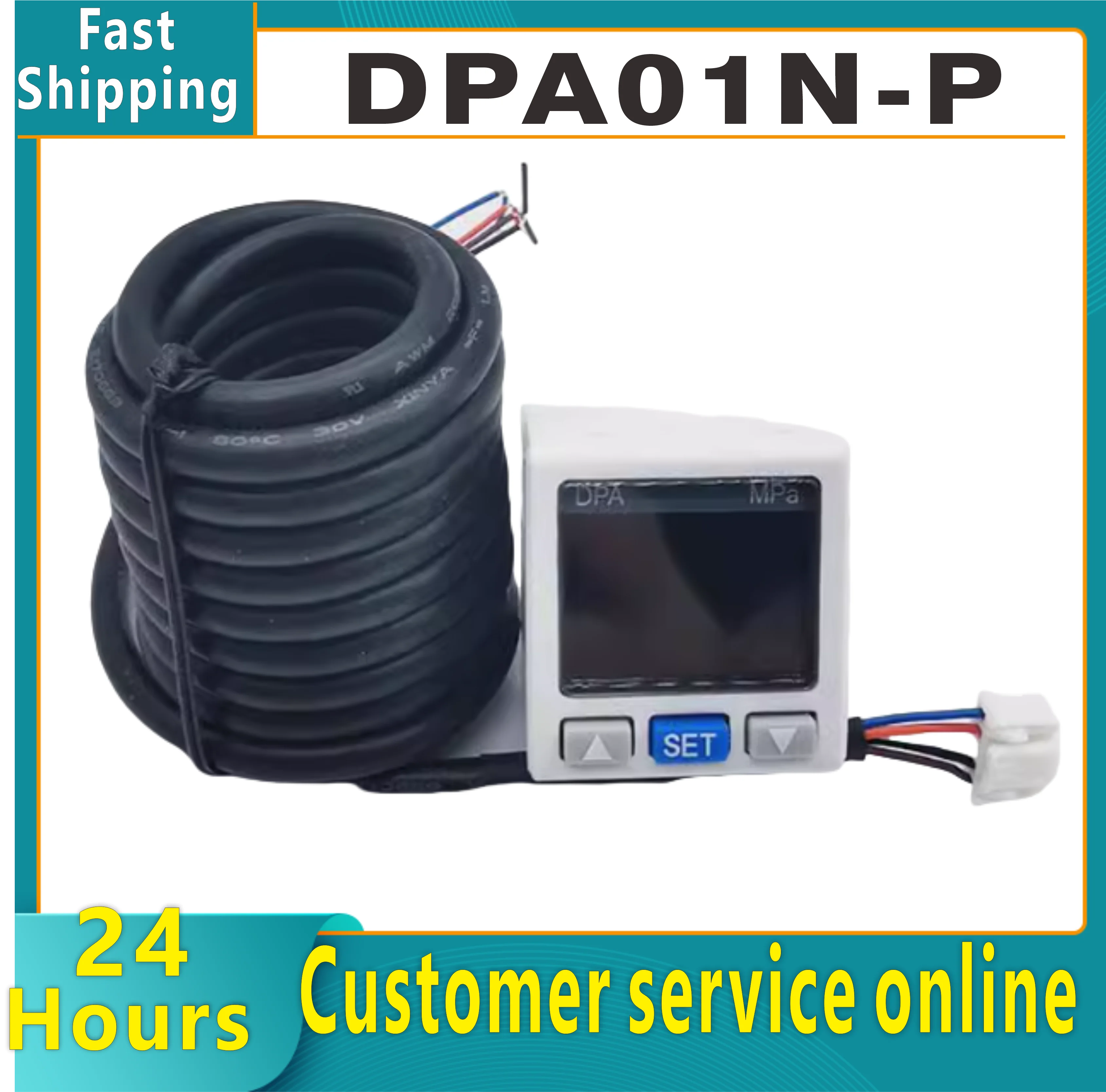 DPA01N-P or DPA10N-P digital pressure switch sensor NPN output 4-20mA brand new original