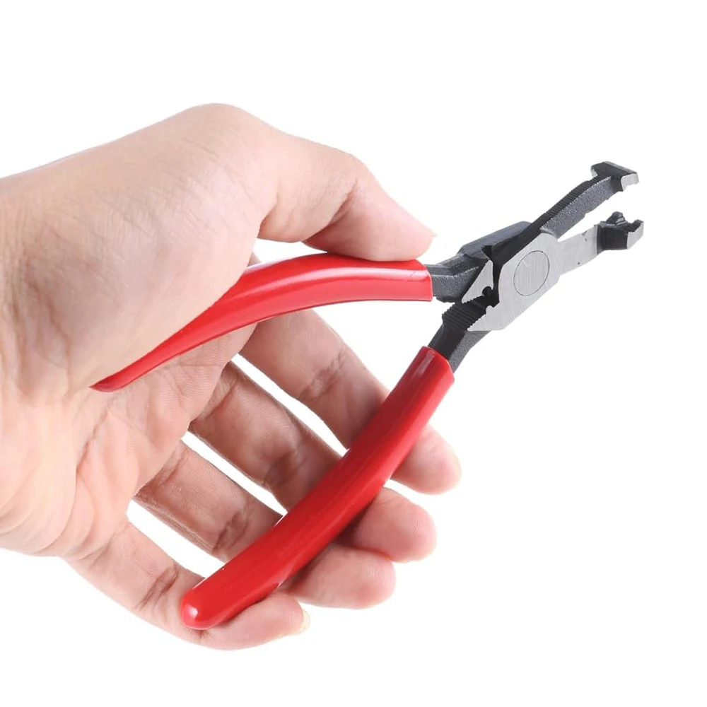 

WOZOBUY Многофункциональные плоскогубцы с раздвижными зубьями для удаления ржавой проволоки и карпа с нескользящими губками, красный/синий ручной инструмент