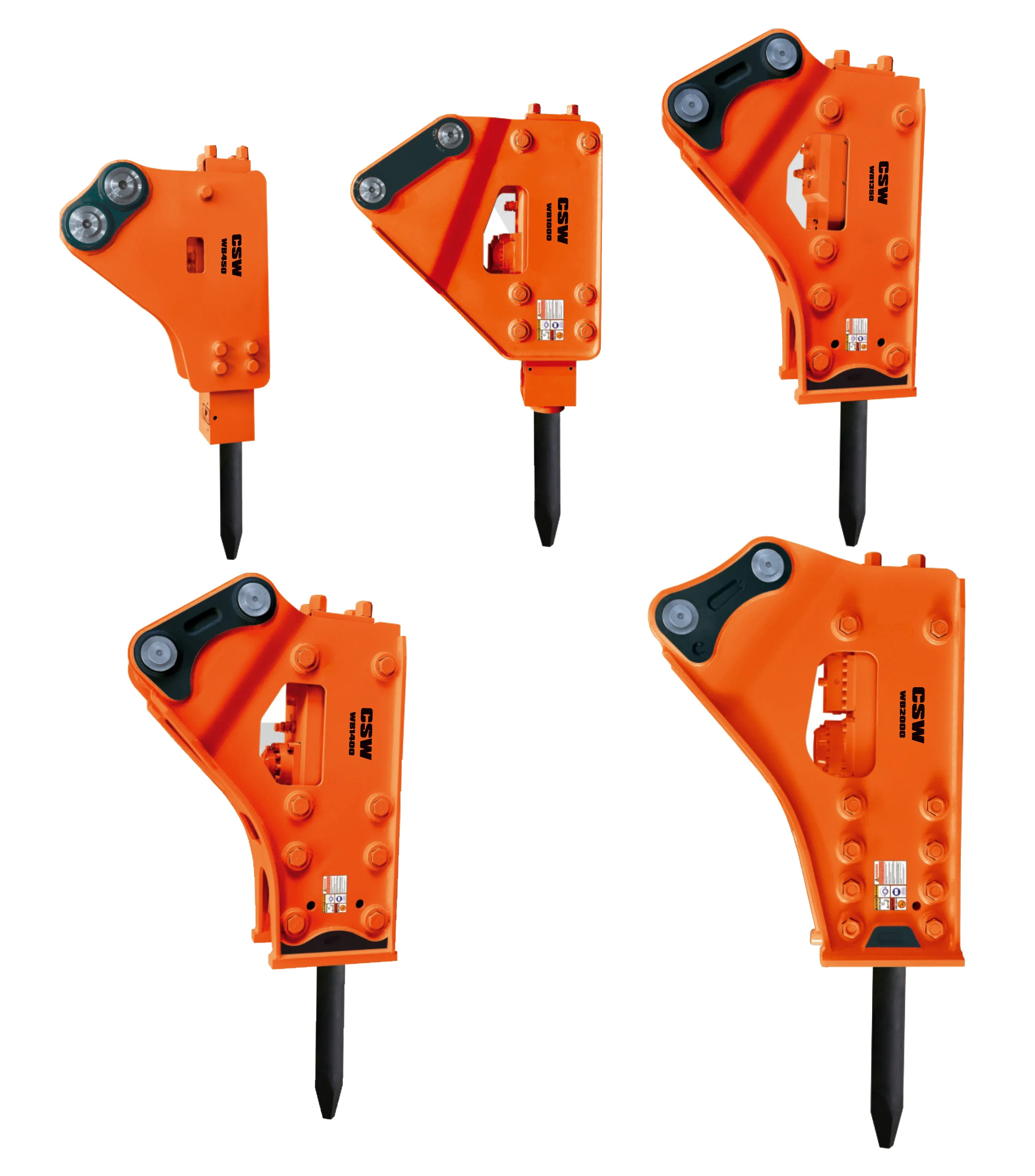 CSW Factory Direct Excavator Hydraulic Breaker SB40 Hydraulic Hammer PL680 for 4-7t Rock Breaker 68mm Side Type WB680