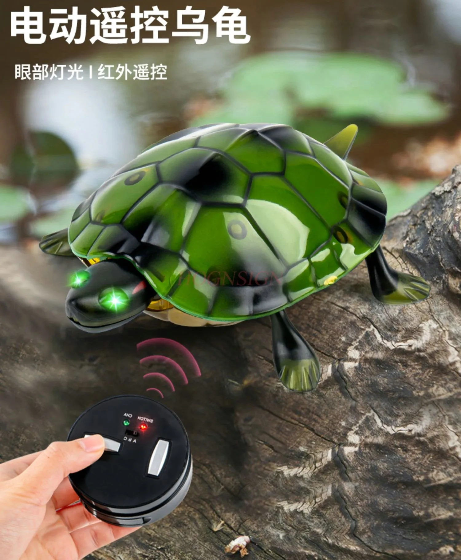 Zabawka elektryczna zdalnie sterowana symulacja żółwia dla chłopców, dziewczynek w wieku 2-4 lat, prezent dla dzieci