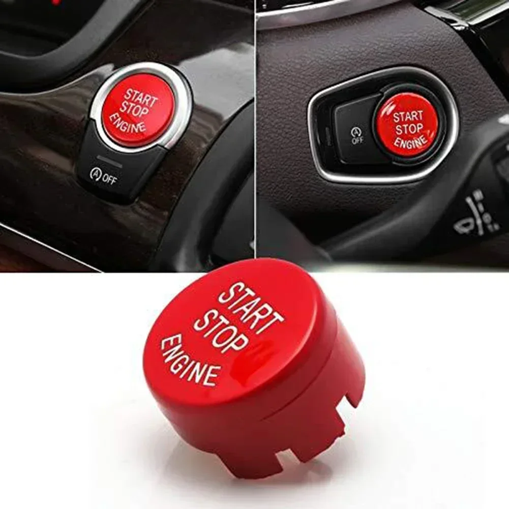 Car Interior Upgrade Car Engine Button Trim Red Engine Button Cover Ultra-luxury Material High Reliability For BMW F Chassis