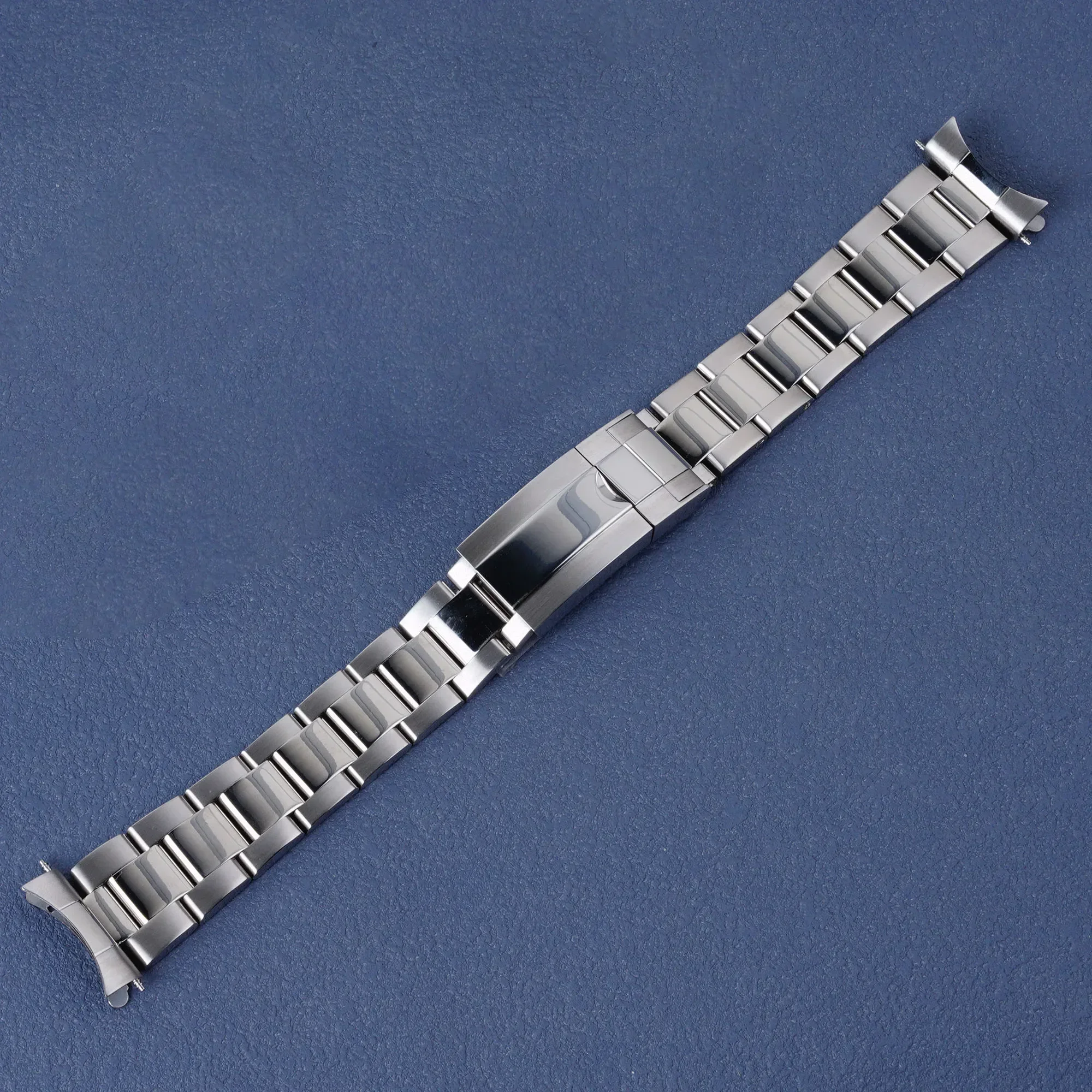 21mm WatchBand Strap OysterStyle 316L Stainless Steel Deployment Clasp Silver Bracelet For Seiko Panda SSC911-917/SBDL091