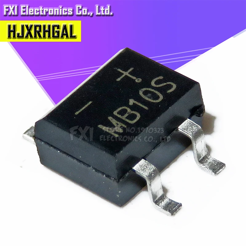 100PCS MB10S SOP-4 1000V 0.5A bridge rectifier new original