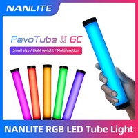Nanguang Nanlite PavoTube II 6C LED RGB Light Tube Portable Handheld Photography Lighting Stick CCT Mode Photos Video Soft Light