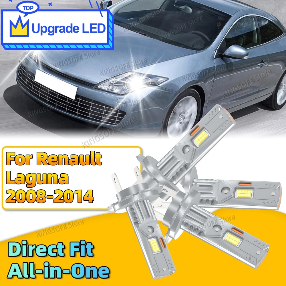 

2/4 шт. H7 автоматические светодиодные фары 6000K «все в одном» ультра яркие светодиодные лампы подходят для Renault Laguna 2008 2009 2010 2011 2012 2013 2014