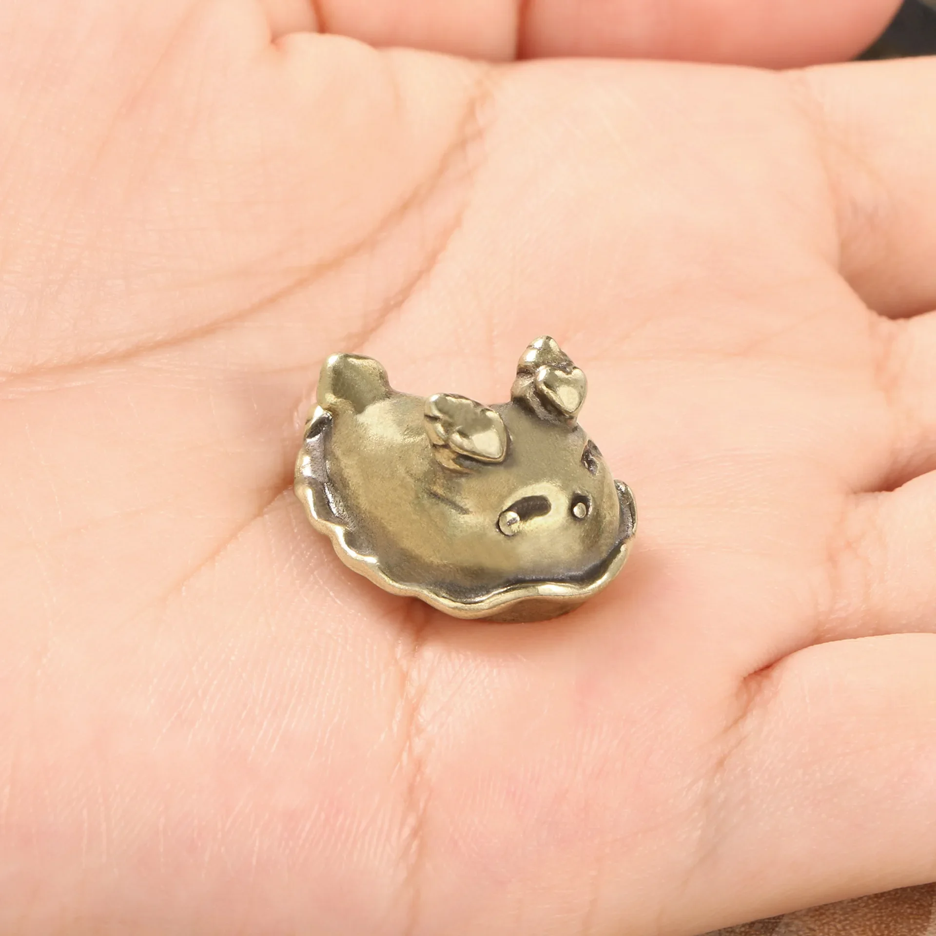 Sea Rabbit Brass Desk Decoration Sea Slug Marine Creatures Ornaments Metal Figurine Miniatures Cute Kawaii Animal Souvenir