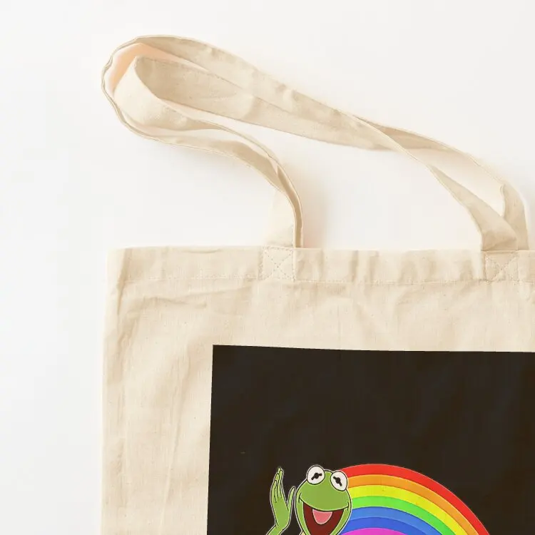 العشاق الأحلام وأنا. عشاق قوس قزح تي شيرت حمل حقيبة حمل الحقائب الجمالية المرأة حمل حقيبة أكياس الحلوى