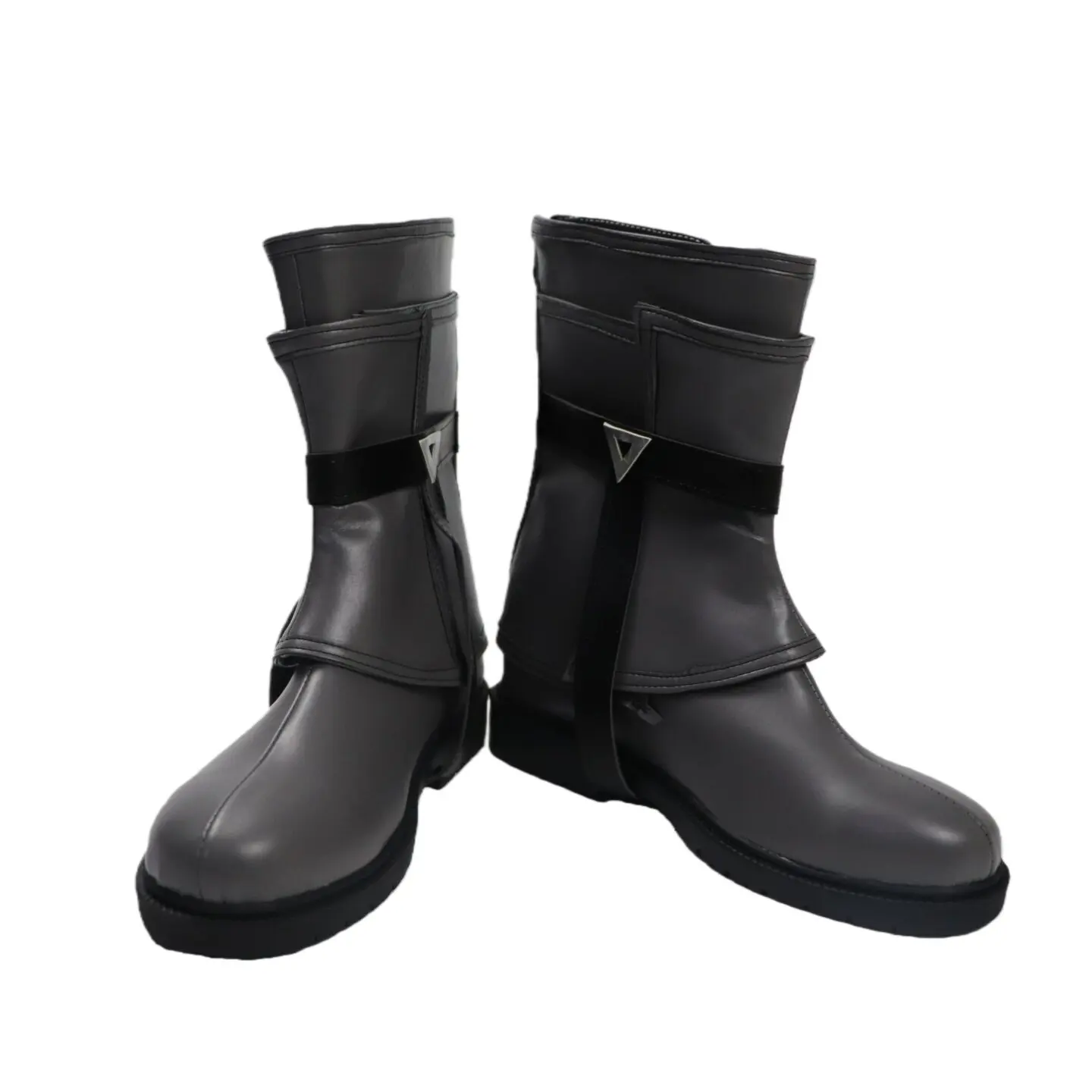 Gachiakuta Amo Empool Cosplay Shoes Boots Anime Black PU Leather Boots Halloween Carnival Party Props Suit Shoes For Women Men