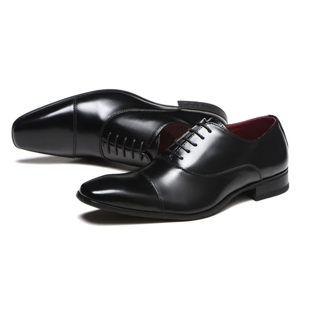 size 39-46 pointed toes shoes for man formal oxford shoes men wedding dress office shoes man black brown zapatos oxford hombre