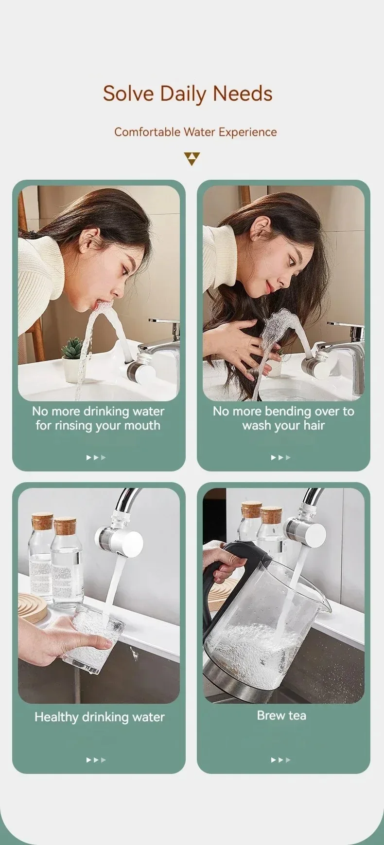 New Universal Household Water Purifier Pre-filter Ceramic Filter Element For Faucet Easy To Clean