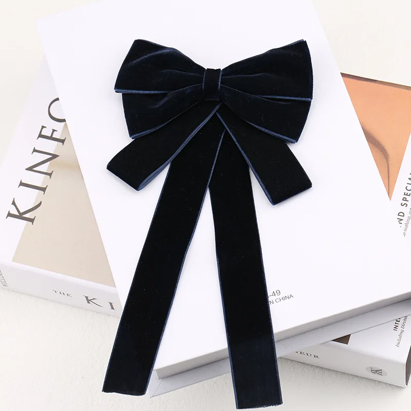 Mode Samt Fliege für Frauen Freizeit hemd dekorative Bowties