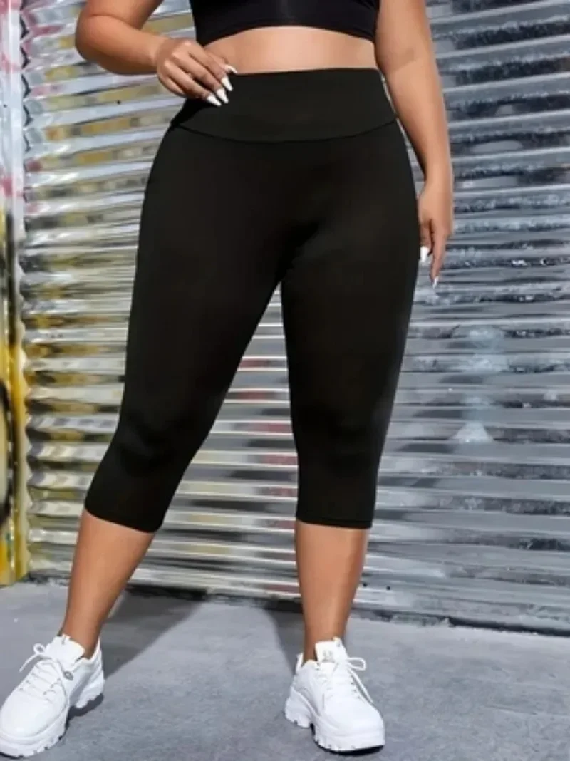 

Модные женские повседневные тонкие леггинсы, спортивные леггинсы, женские повседневные однотонные длинные брюки с высокой талией, облегающие капри для йоги